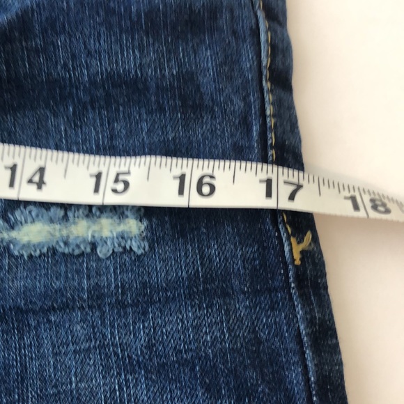 Levi’s 502 jeans size 14 Regular Taper 27x27 dark wash distressed. NWT - Picture 10 of 13